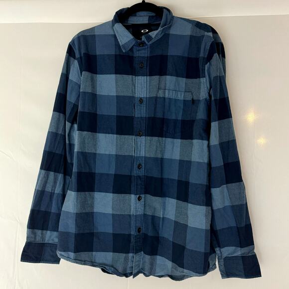 Oakley Flannel 100% Cotton, Mens Long Sleeve Shirt, Size L, Fall / Winter Cozy - Picture 1 of 7